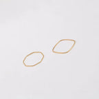 316L Stainless Steel Ins Minimalist Rings Simple PVD Gold Plated Retangular Square Oval Ring