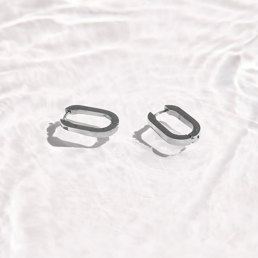 Slim Block Hoops