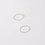 316L Stainless Steel Ins Minimalist Rings Simple PVD Gold Plated Retangular Square Oval Ring