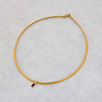 Fashion Rainbow Zircon Pendant Necklace INS Choker Chain Collar for Women Jewelry 18K Gold Stainless Steel Jewelry