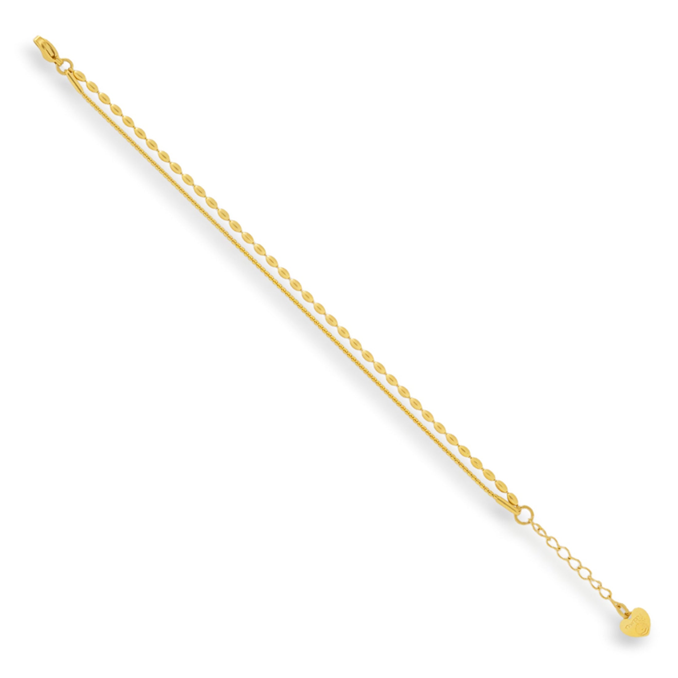 Textured Dual Chain Bracelet
