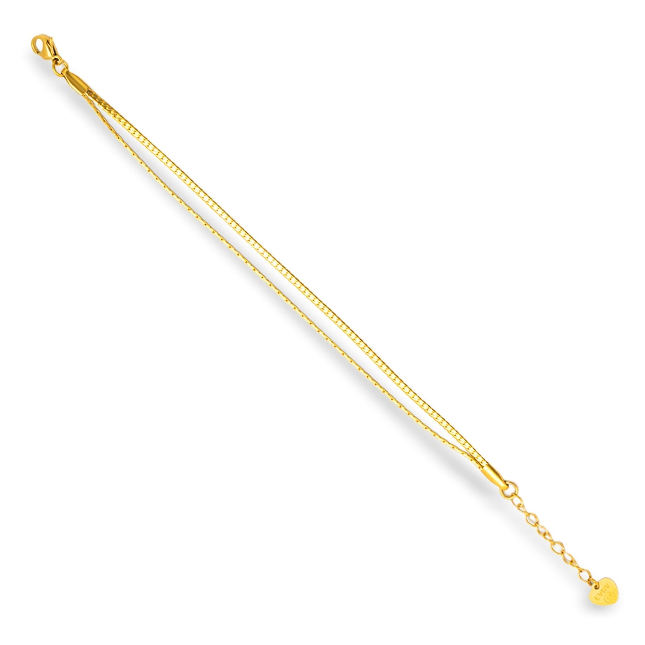 Dual Strand Box Chain Bracelet