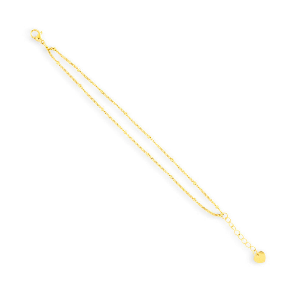 Double Layer Beaded Chain Bracelet
