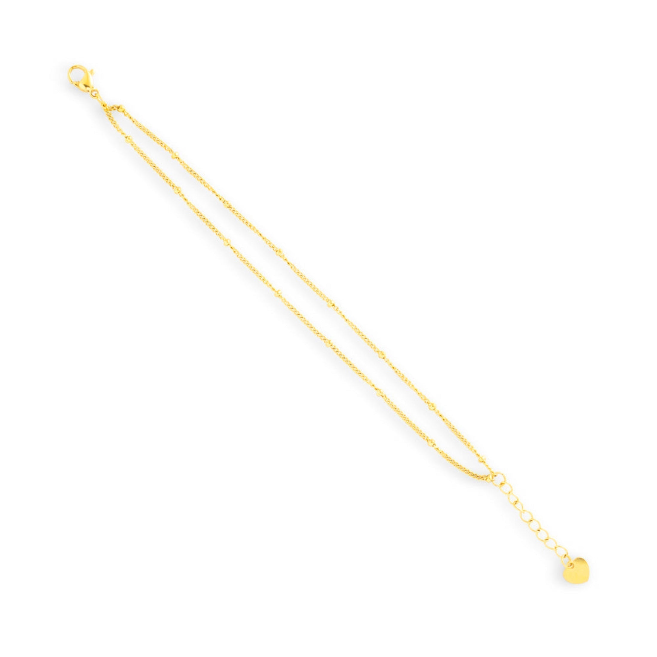 Double Layer Beaded Chain Bracelet