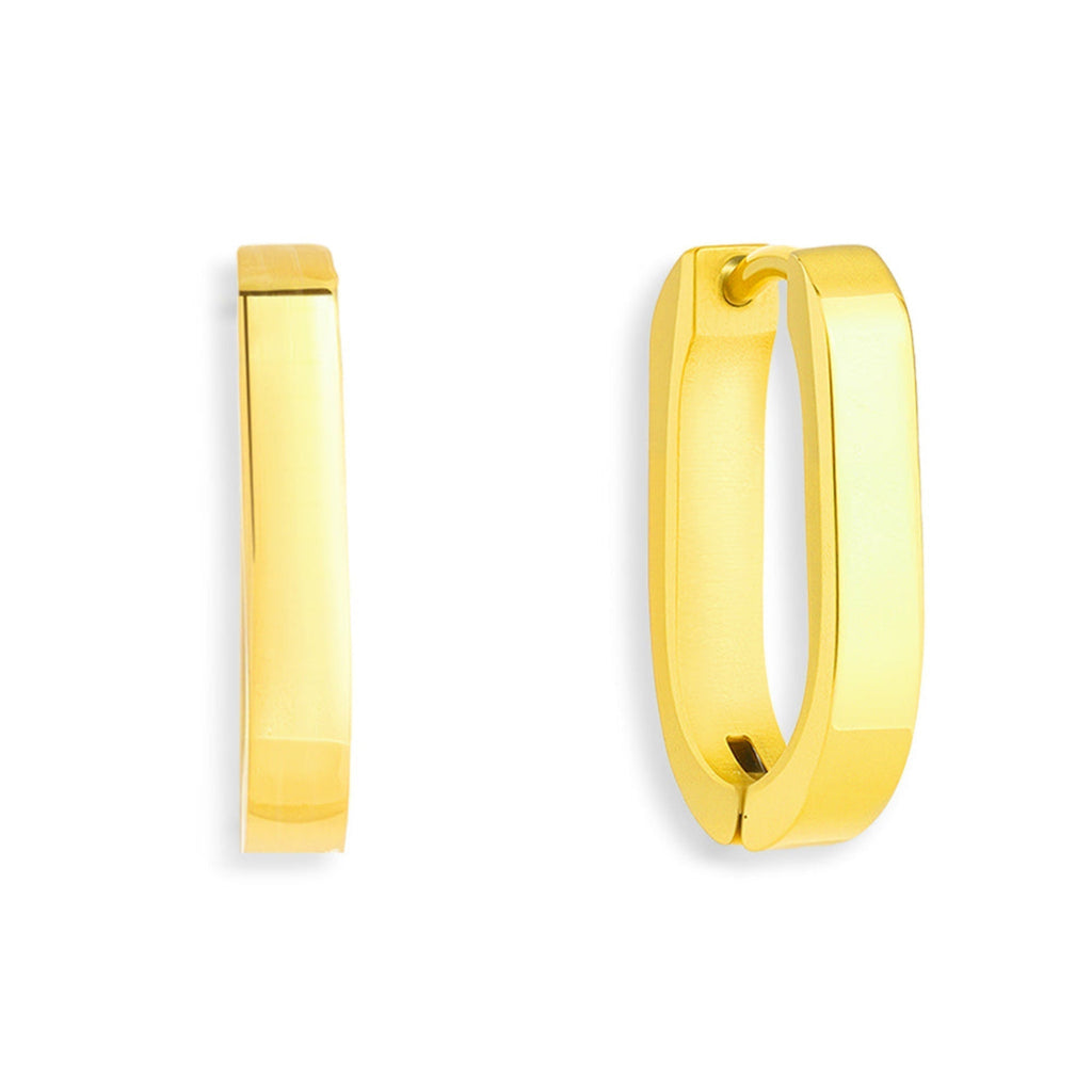 Slim Block Hoops