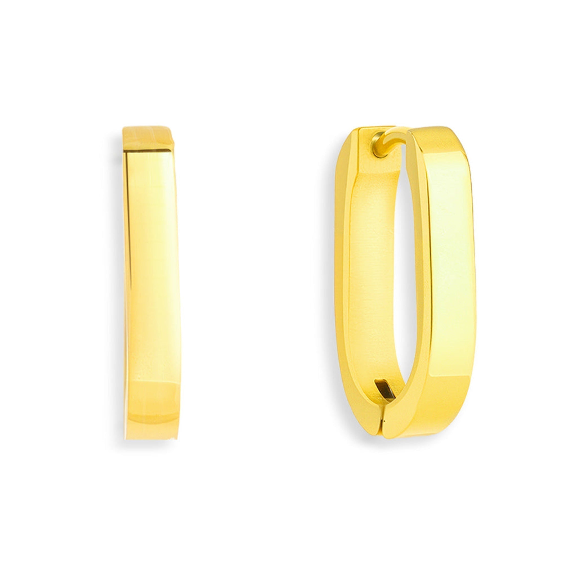 Slim Block Hoops