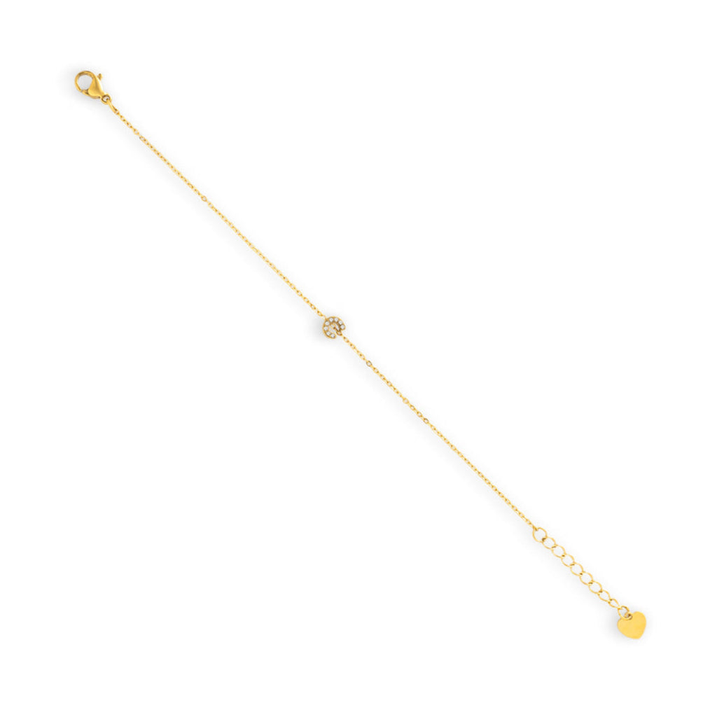 Initial Crystal Bracelet