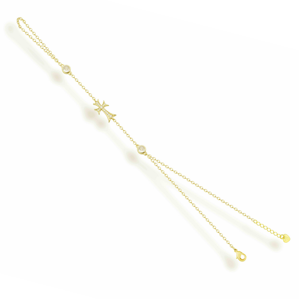 Double Cross Me Hand Chain