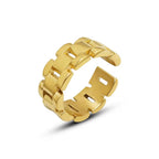 Tongling Stainless Steel High Texture Watch Chain Ring 18K Gold Ladies Index Finger Rings Titanium Jewelry